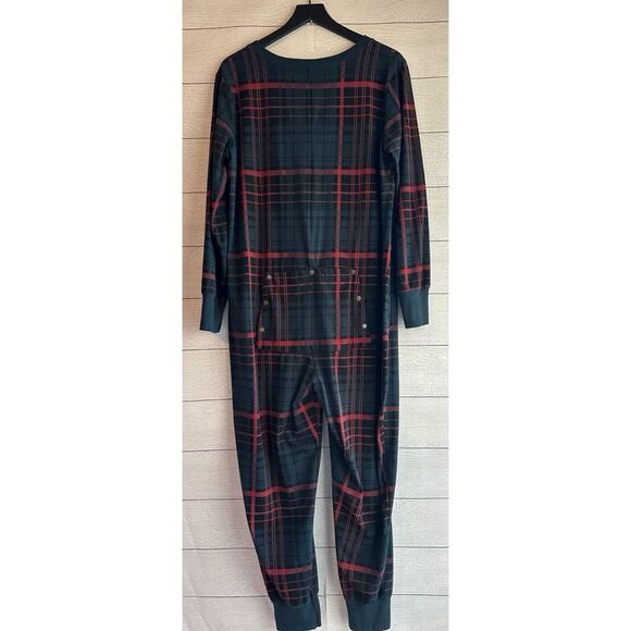 Hearth and Hand with Magnolia Unisex Pajamas Union Suit Holiday Plaid Size XL - Picture 11 of 14